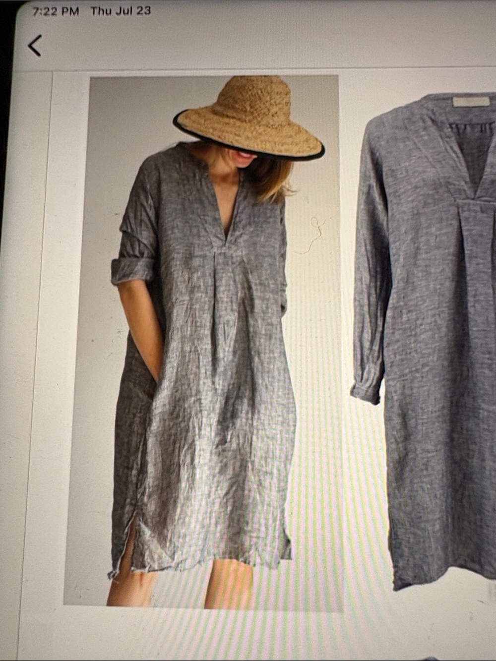 CP Shades Linen Midi Dress S